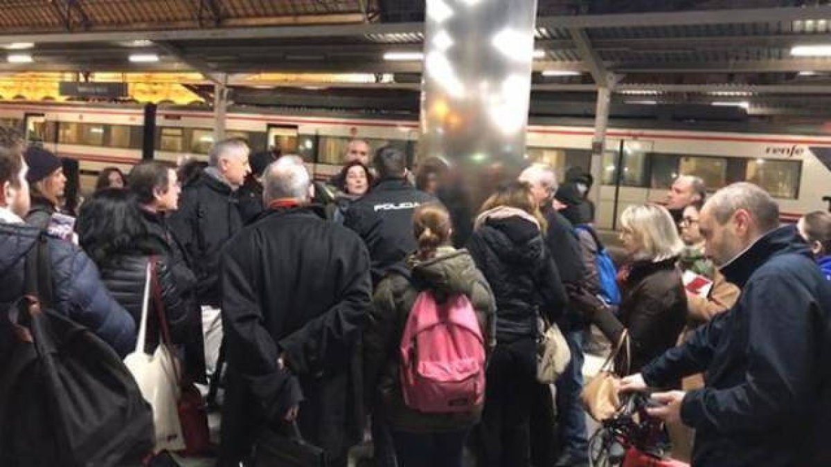 Imagen del incidente en la Estación del Norte