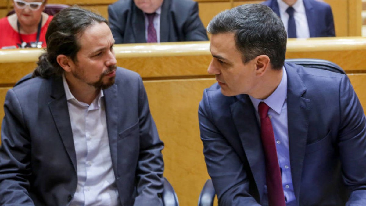 Pedro Sánchez y Pablo Iglesias.