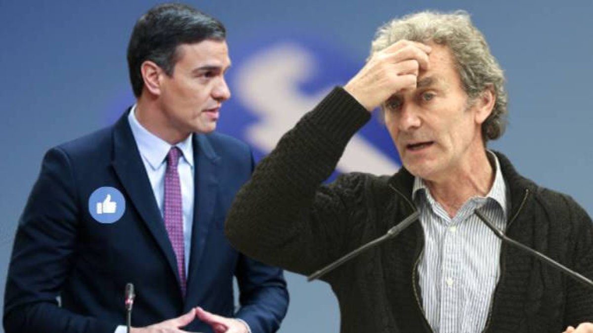 Pedro Sánchez y Fernando Simón