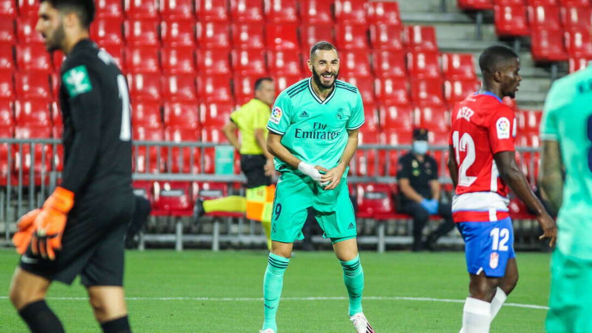 Benzema, en el reciente partido ante el Granada.