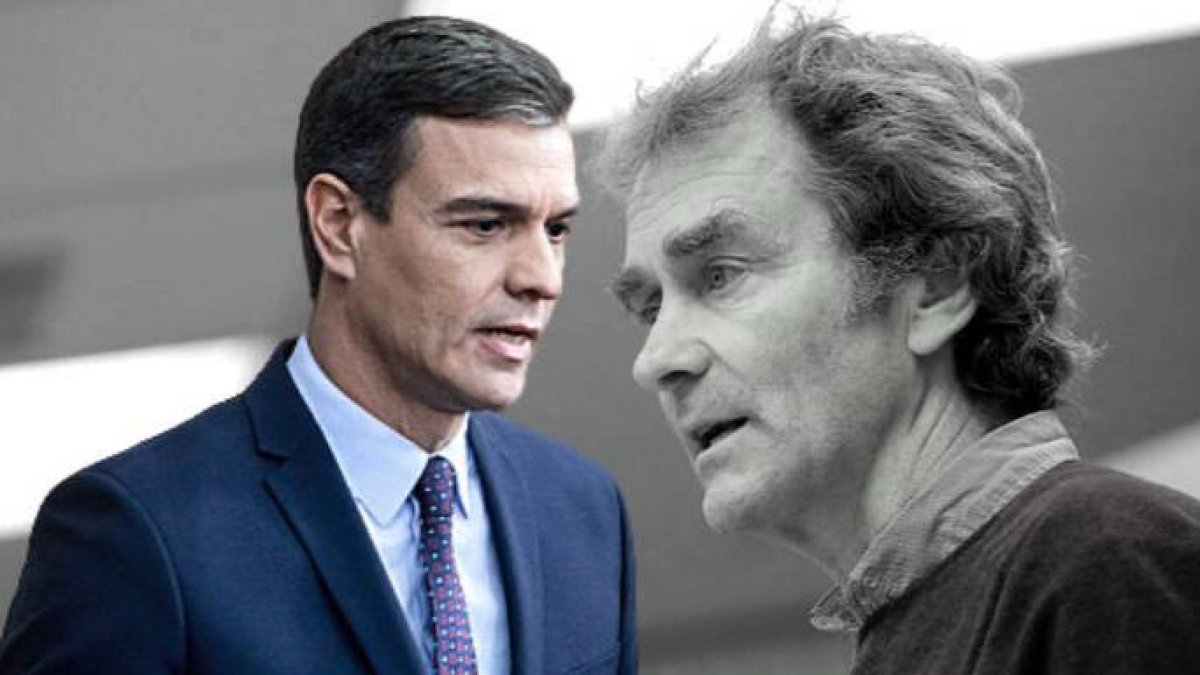 Pedro Sánchez y Fernando Simón