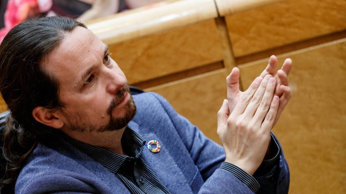 Pablo Iglesias, en el Senado