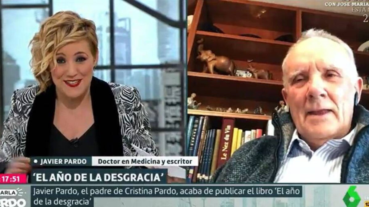 Cristina Pardo y su padre, Javier Pardo