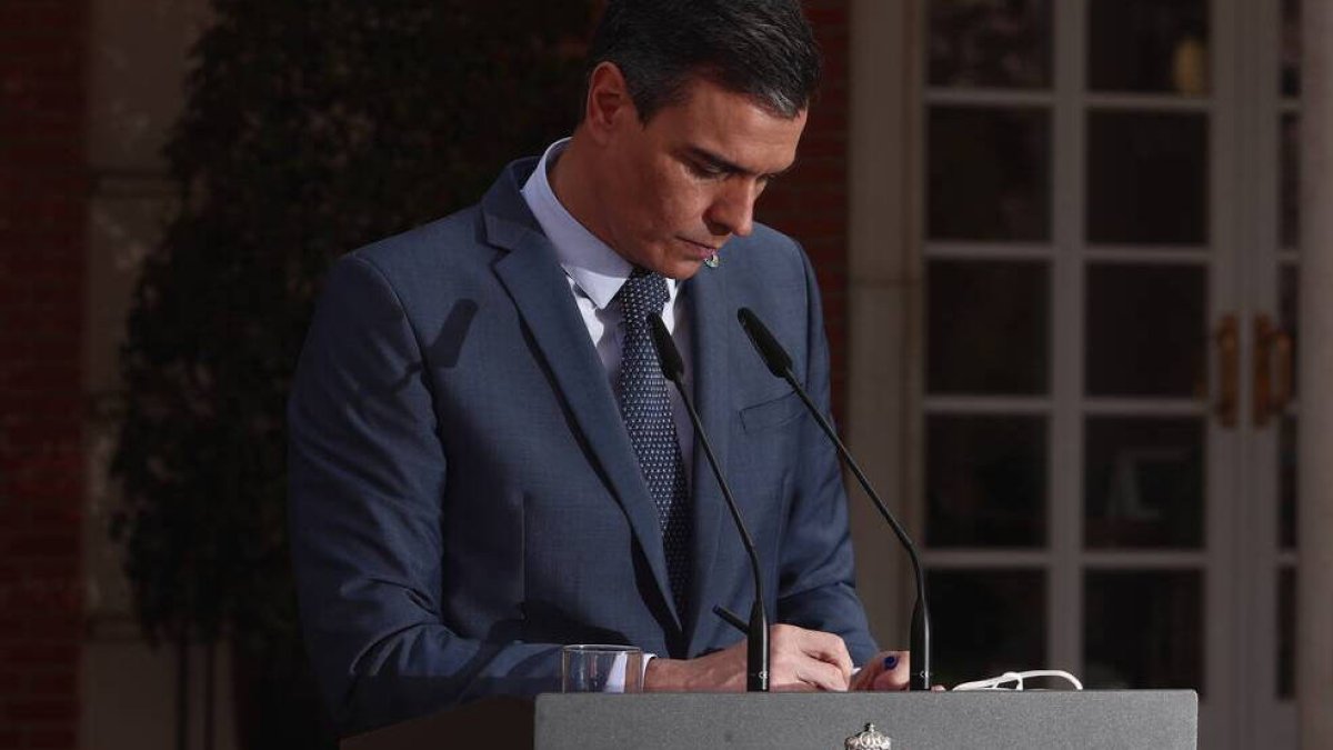 El presidente del Gobierno, Pedro Sánchez