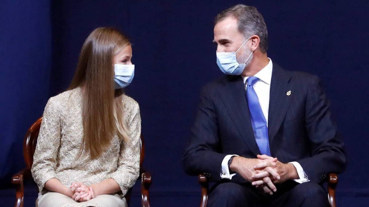 Felipe VI junto a su primogénita.