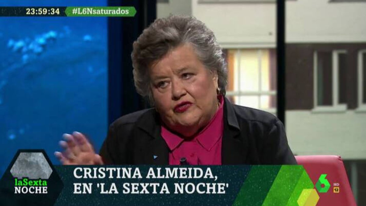 Cristina Almeida, en La Sexta Noche