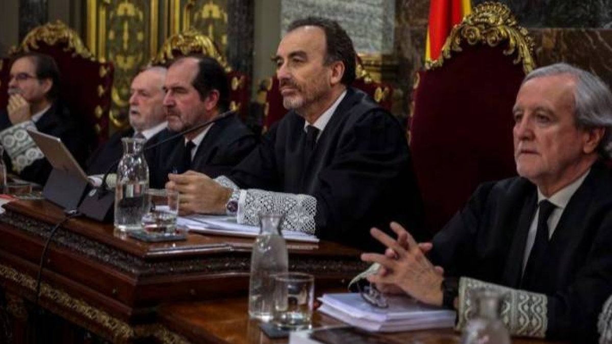 El juez Manuel Marchena durante el juicio por el procés en el Supremo.