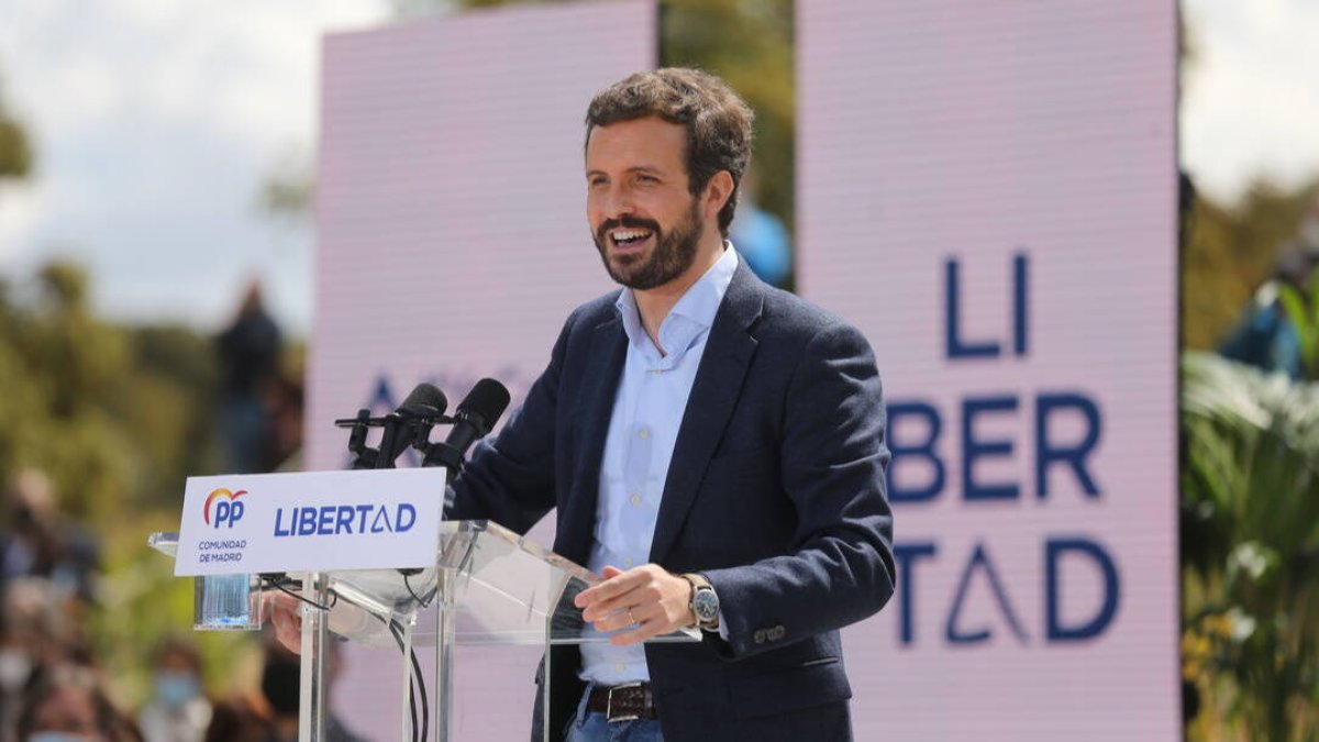 Pablo Casado, este domingo.