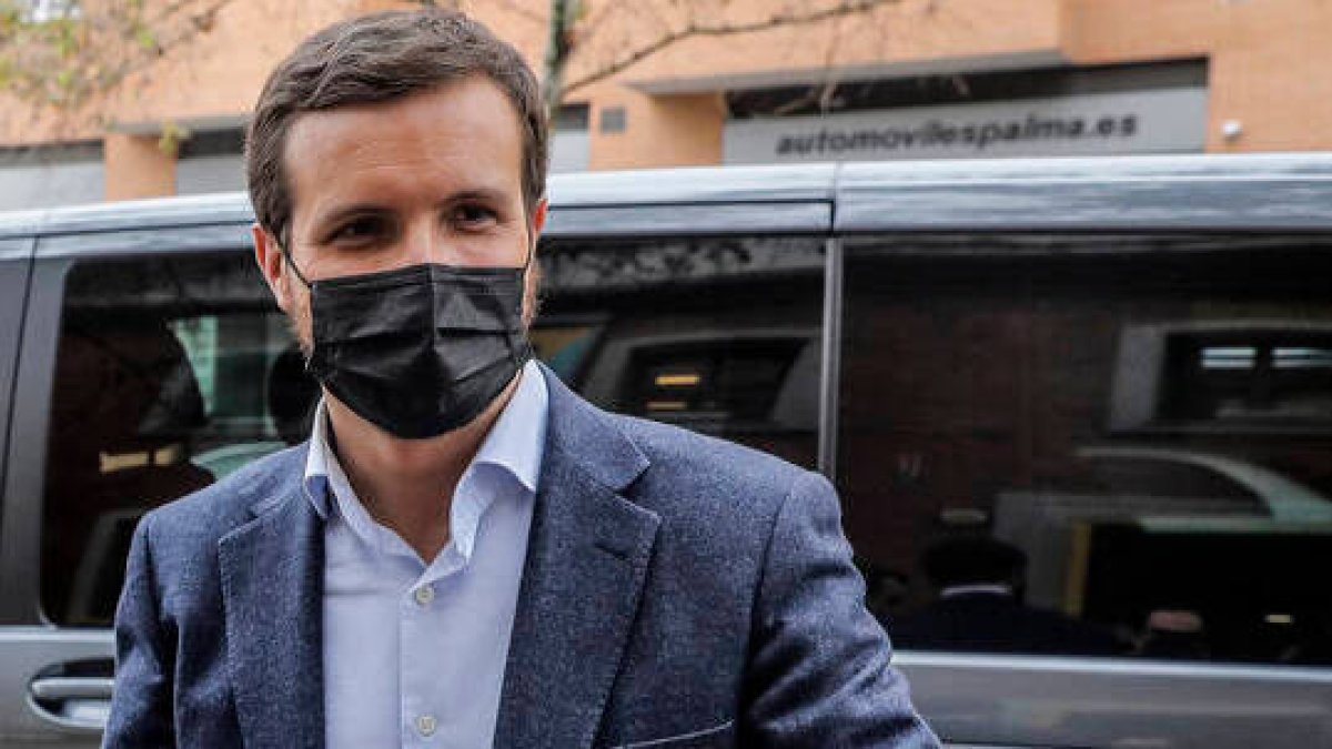 El líder del PP, Pablo Casado