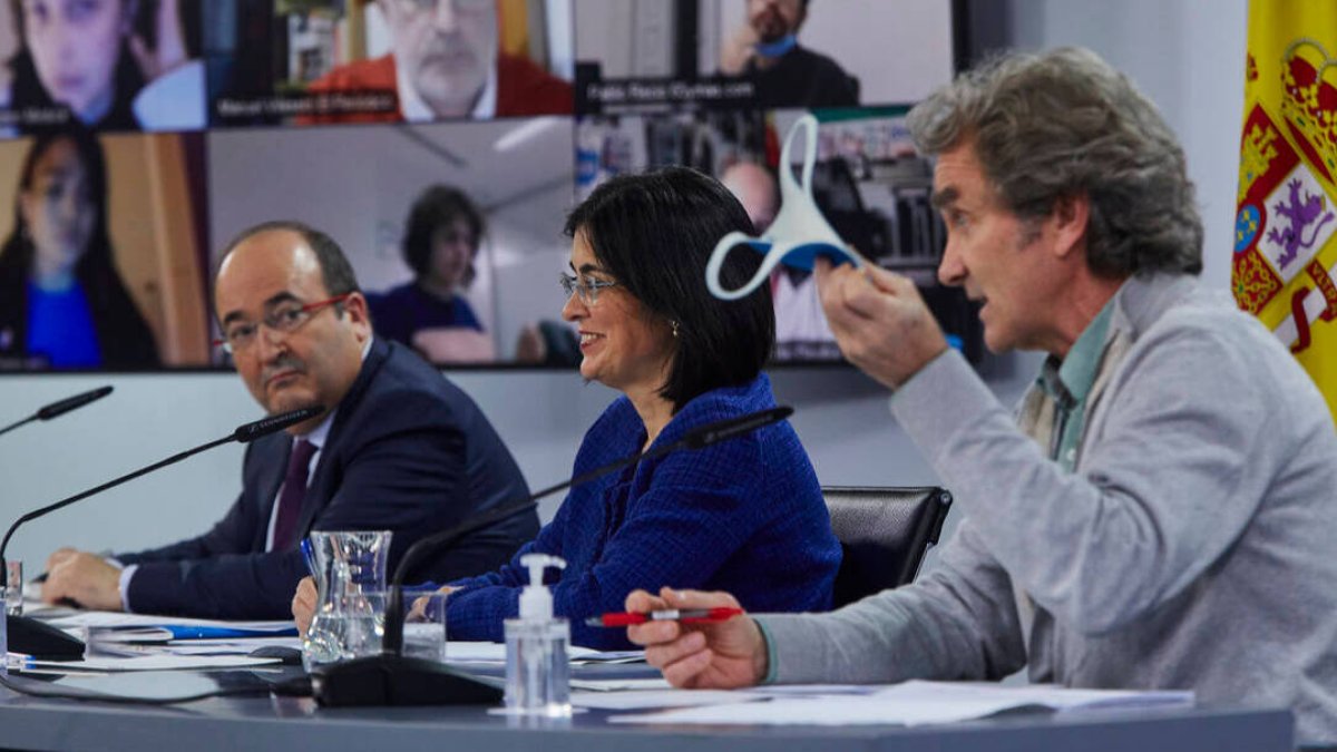 Fernando Simón este jueves, tras la última reunión del Consejo Interterritorial de Salud.