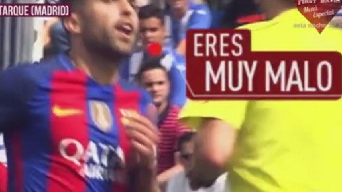 El futbolista del FC Barcelona, Jordi Alba, se encaró con el portero del Leganés a pesar de la victoria culé.