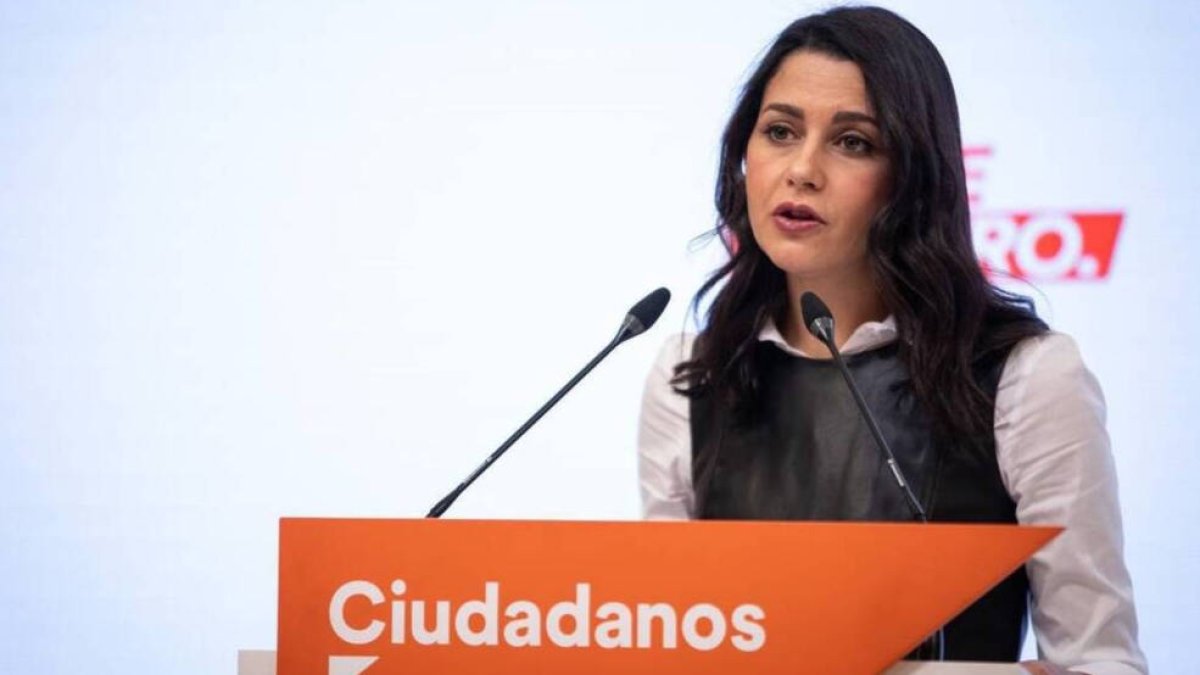 La líder de Cs, Inés Arrimadas