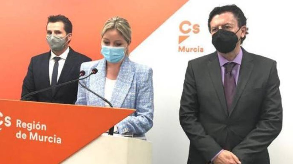 La líder de Cs en Murcia, Ana Martínez Vidal, este viernes.