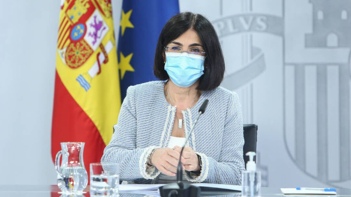 La ministra de Sanidad, Carolina Darias