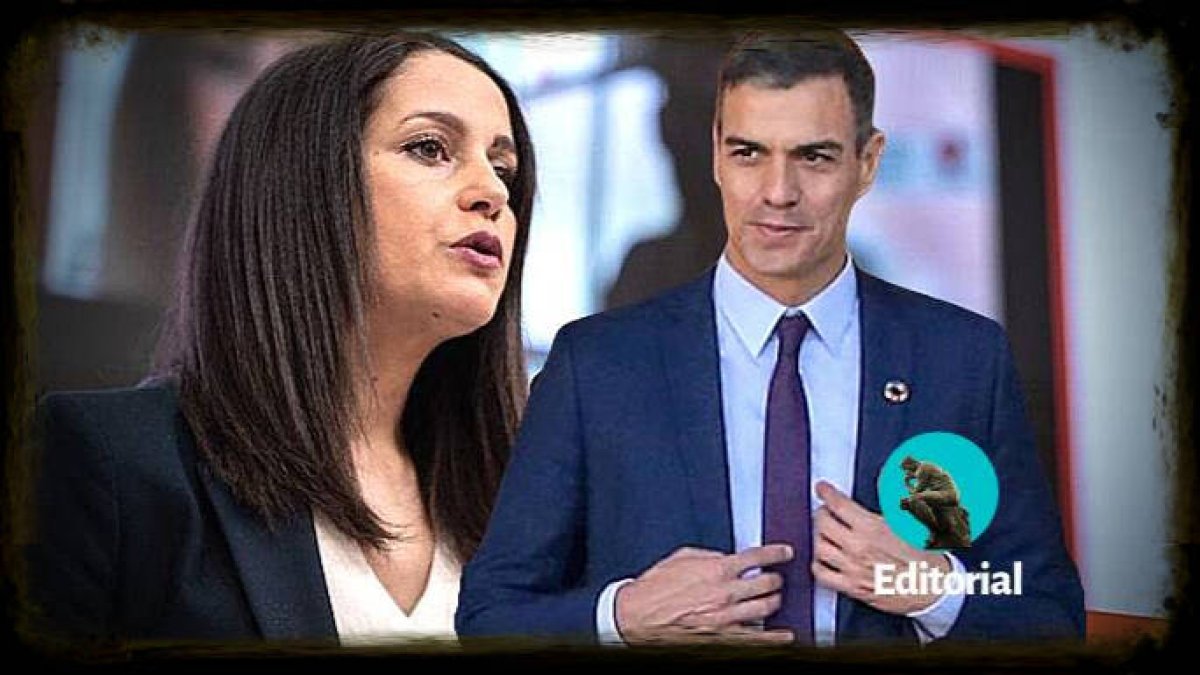 Inés Arrimadas y Pedro Sánchez