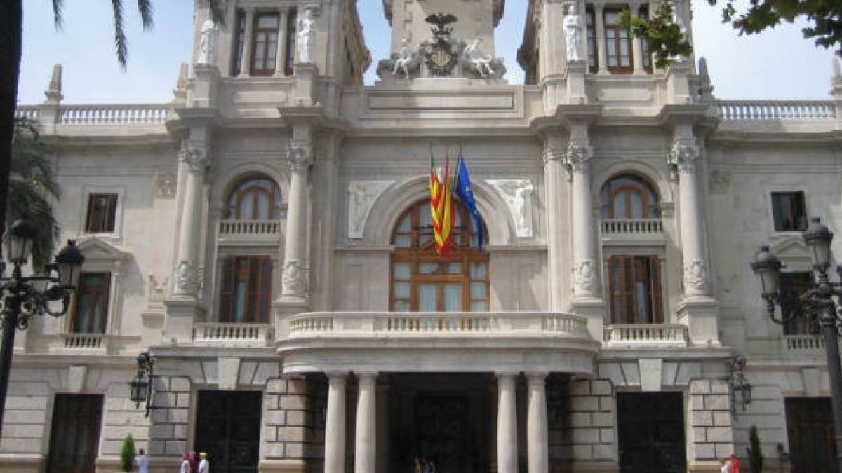 Balcón del Ayuntamiento de Valencia