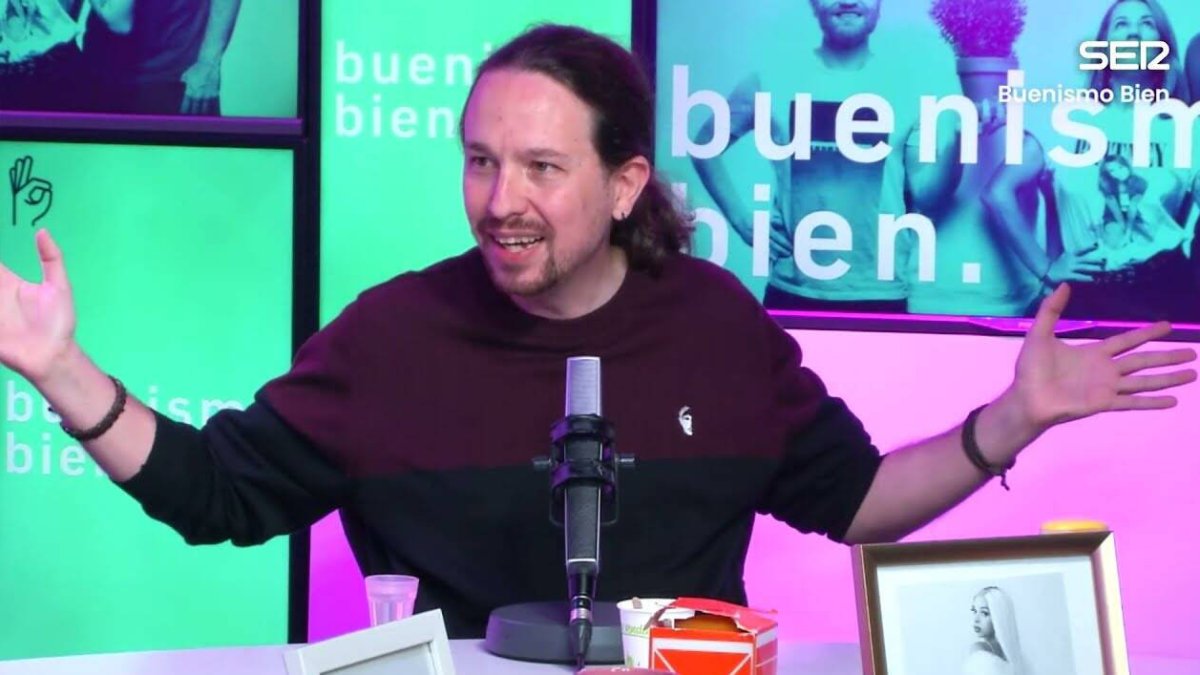 Pablo Iglesias, durante el programa en la Ser