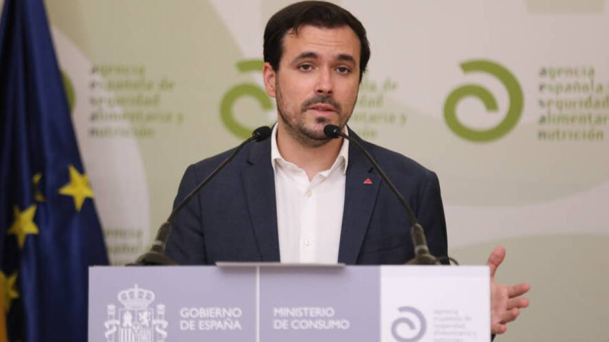 El ministro de Consumo, Alberto Garzón