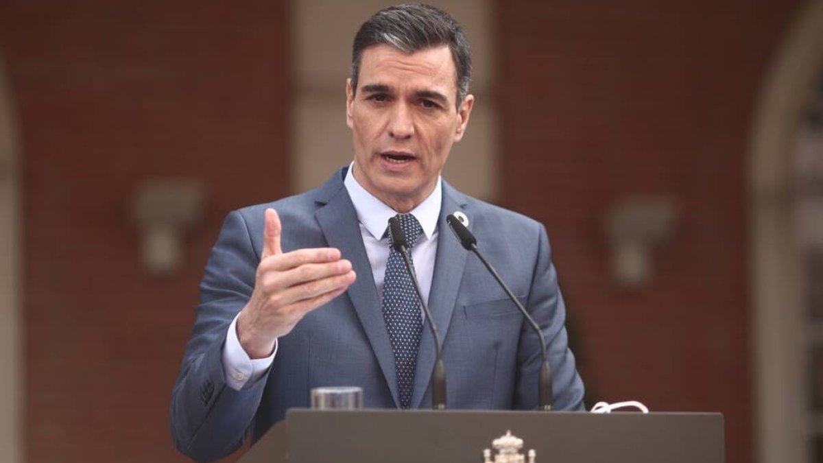 El presidente del Gobierno, Pedro Sánchez