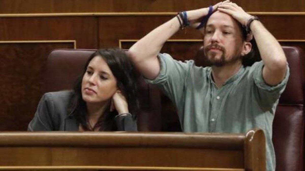 Irene Montero y Pablo Iglesias.