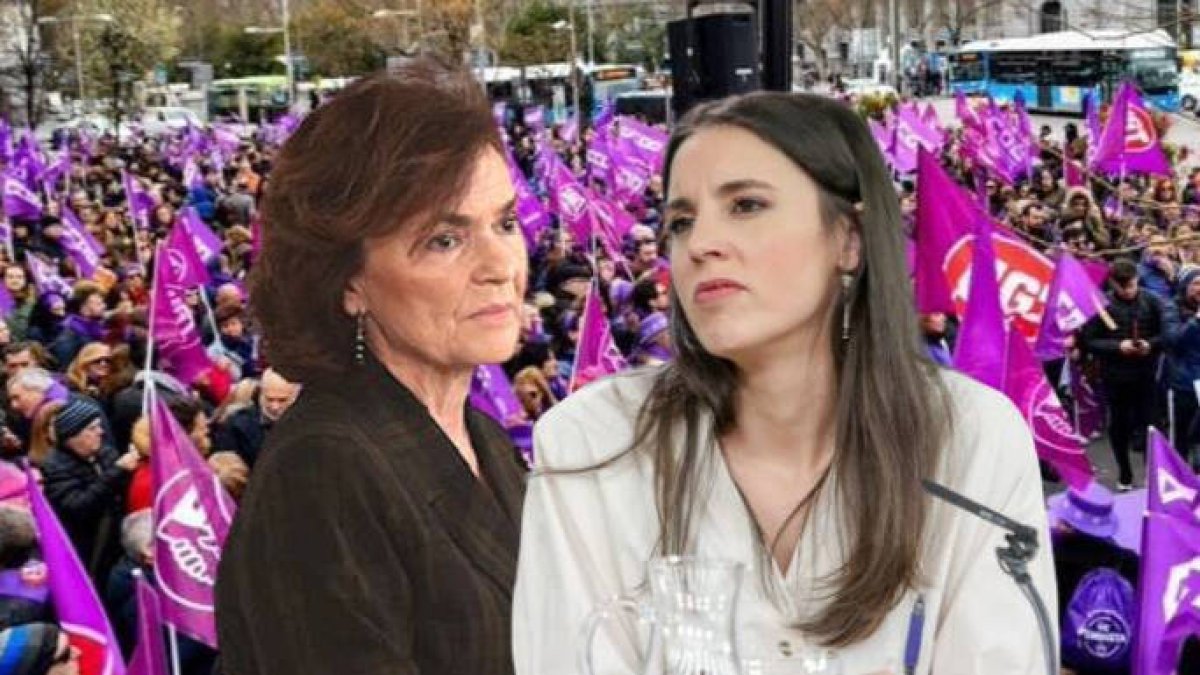 Carmen Calvo e Irene Montero