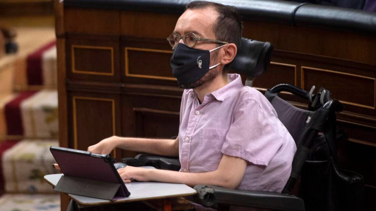 Pablo Echenique en el Congreso de los Diputados