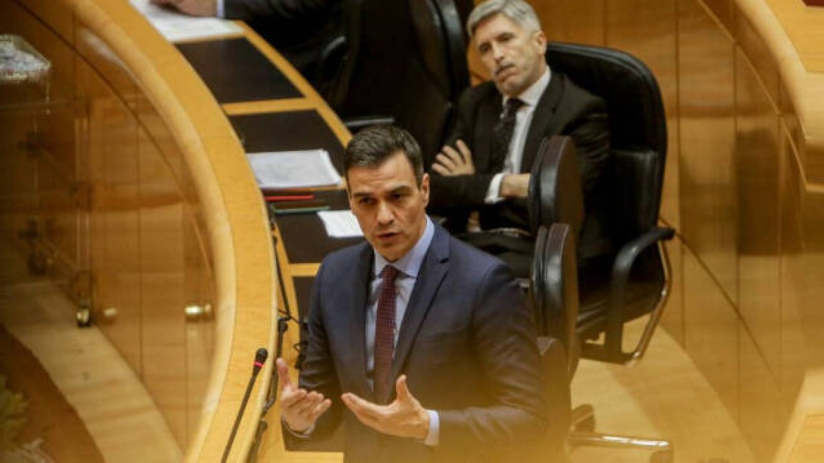 Pedro Sánchez y Fernando Grande-Marlaska / Ricardo Rubio / Europa Press