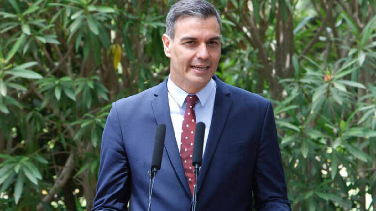 El presidente del Gobierno, Pedro Sánchez