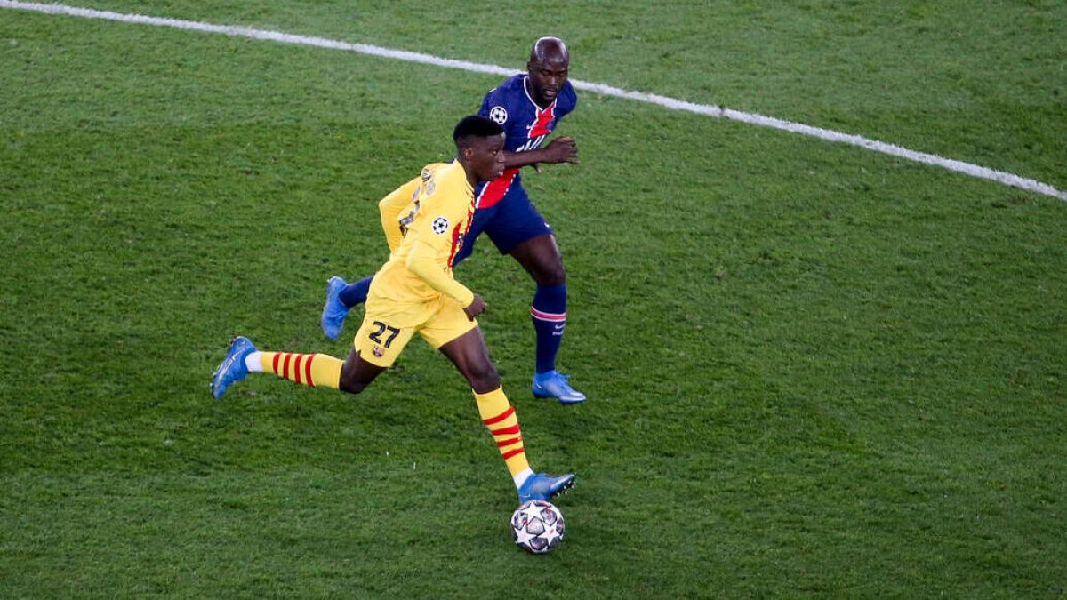 Ilaix Moriba ha sido el último en debutar con el Barcelona en Champions.