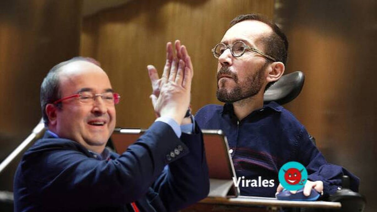 Miquel Iceta y Pablo Echenique