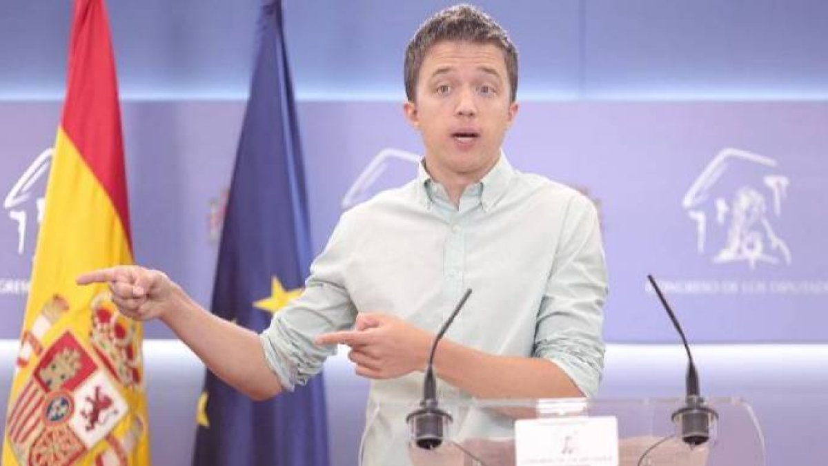 Errejón, este martes en una comparecencia en el Congreso.