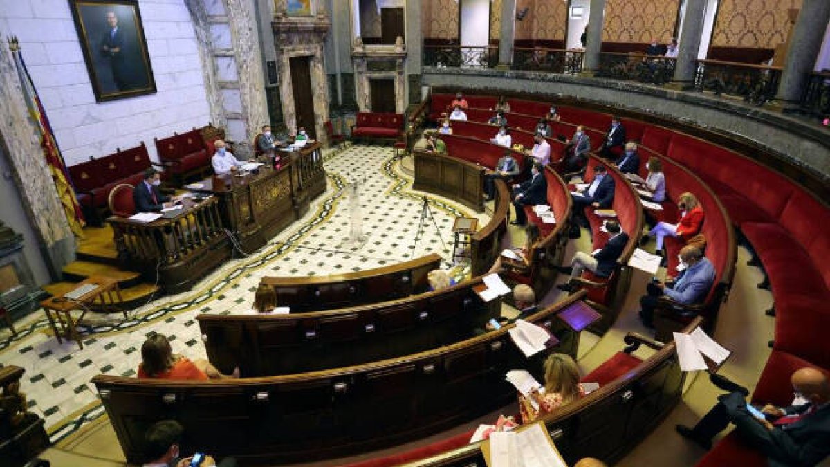 Ribó en el pleno del Ayuntamiento de Valencia