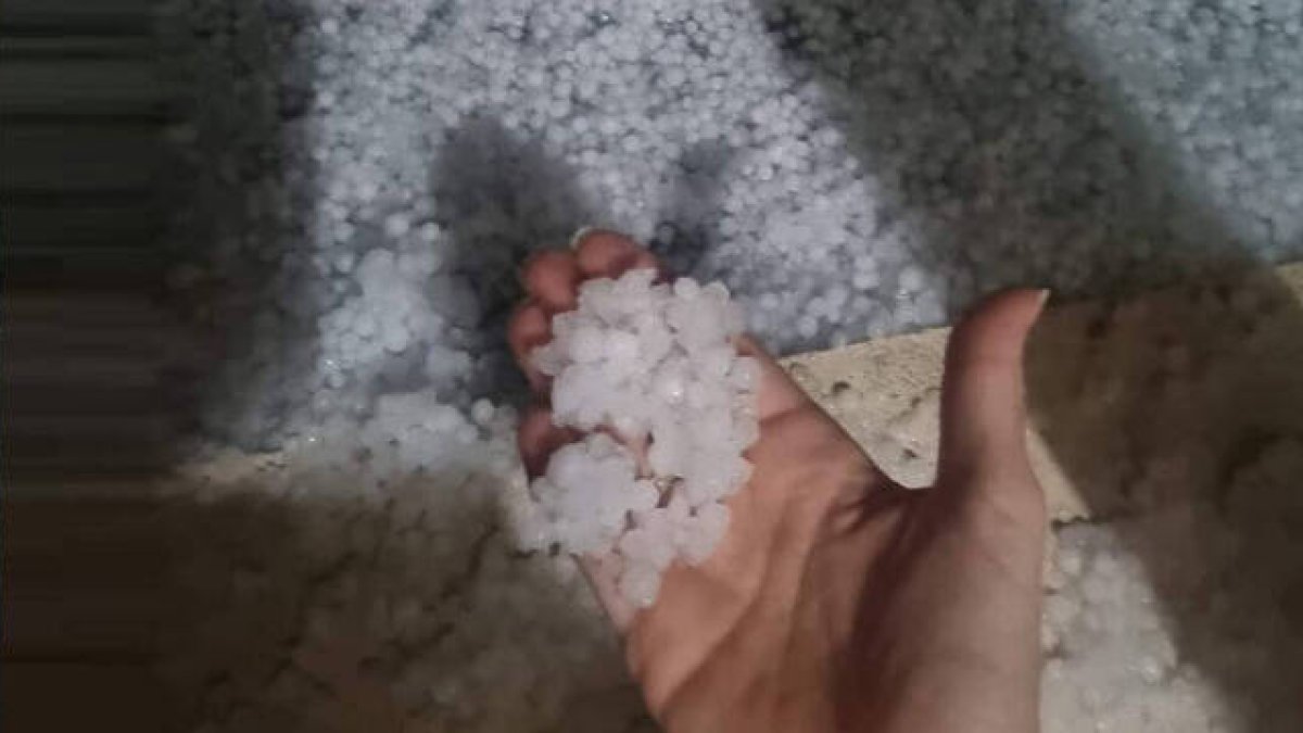 Granizo en las partidas rurales de Alicante