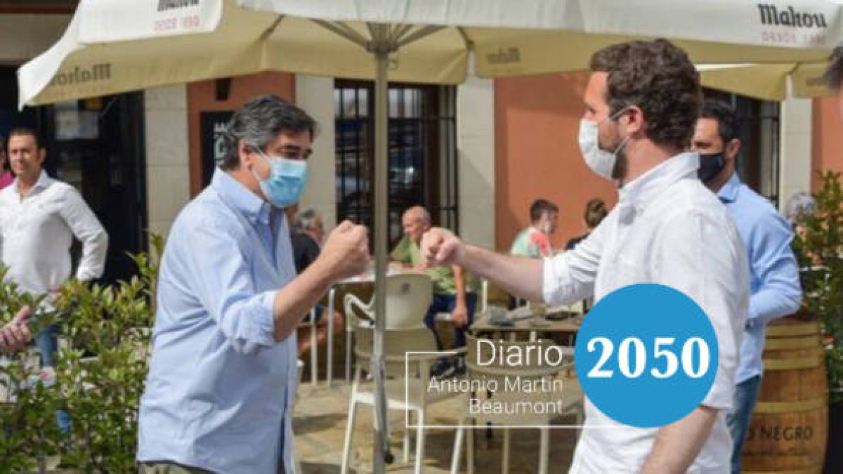 Pablo Casado, este domingo en Brihuega