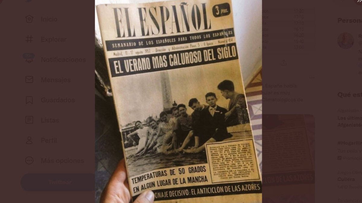 La portada de 1957 que se hizo viral hace unos días.