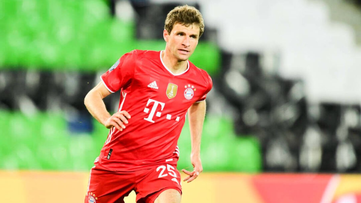 Thomas Müller, en un encuentro reciente con el Bayern de Munich.