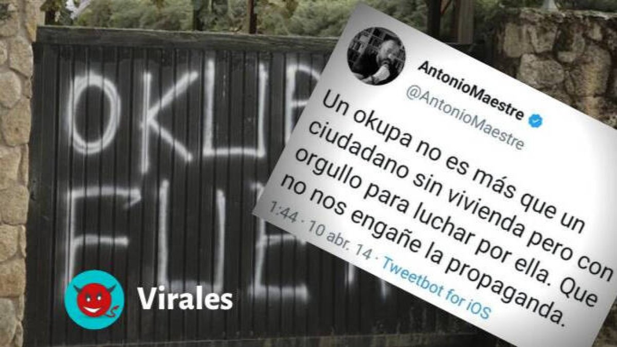 El tuit viral de Antonio Maestre a favor de los okupas