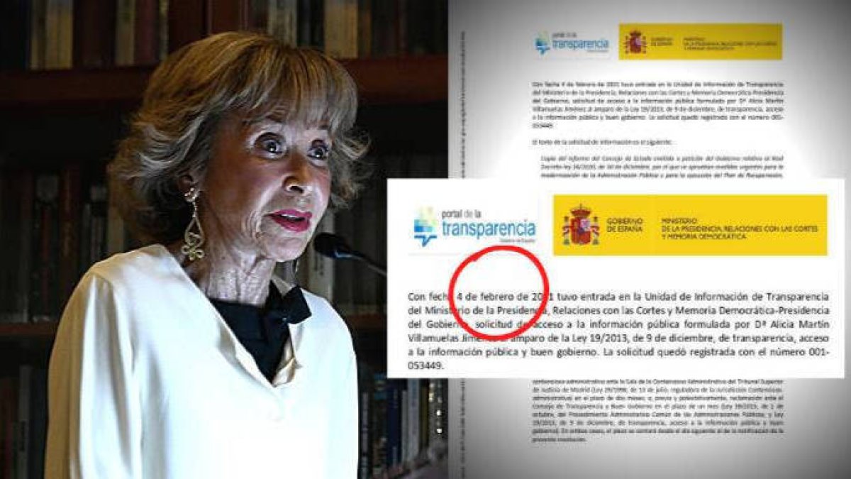 La presidenta del Consejo de Estado, Mª Teresa Fernández de la Vega