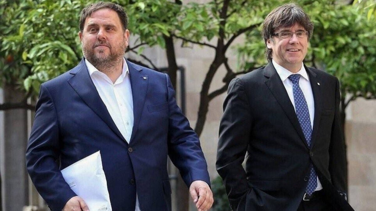 Oriol Junqueras y Carles Puigdemont en una imagen de archivo