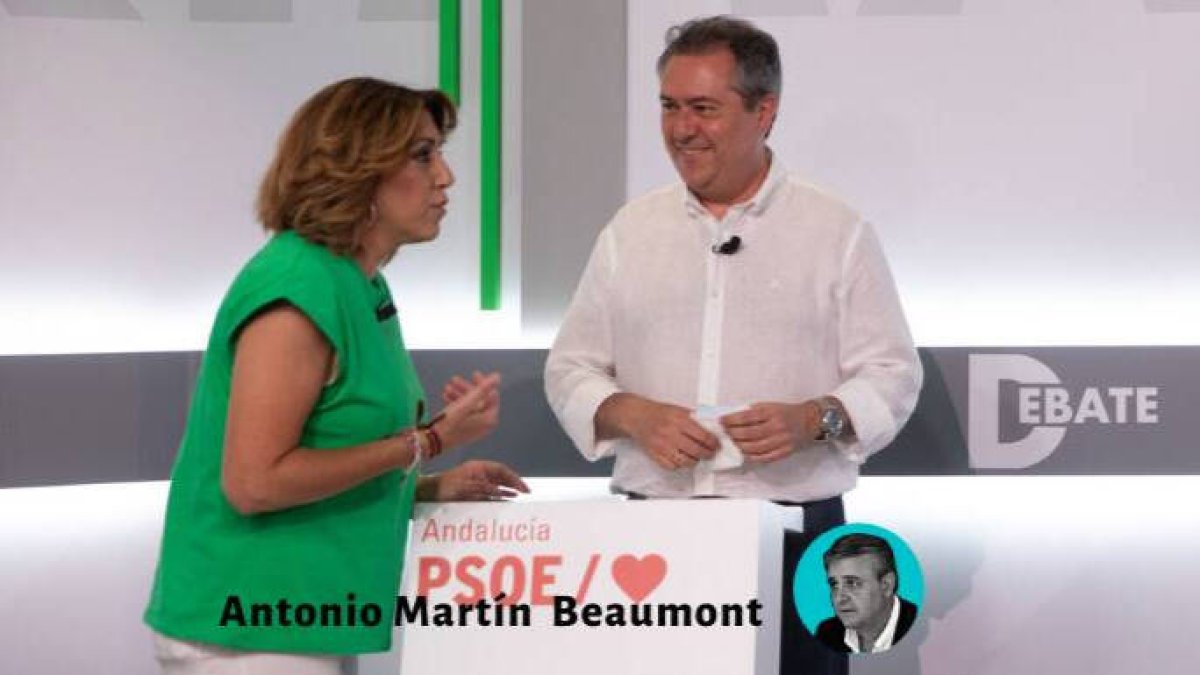 Susana Díaz y Juan Espadas, del PSOE andaluz