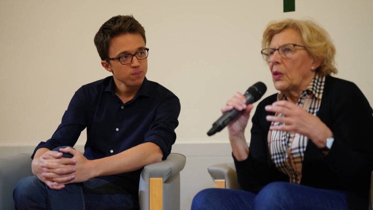 Manuela Carmena e Íñigo Errejón en 2019