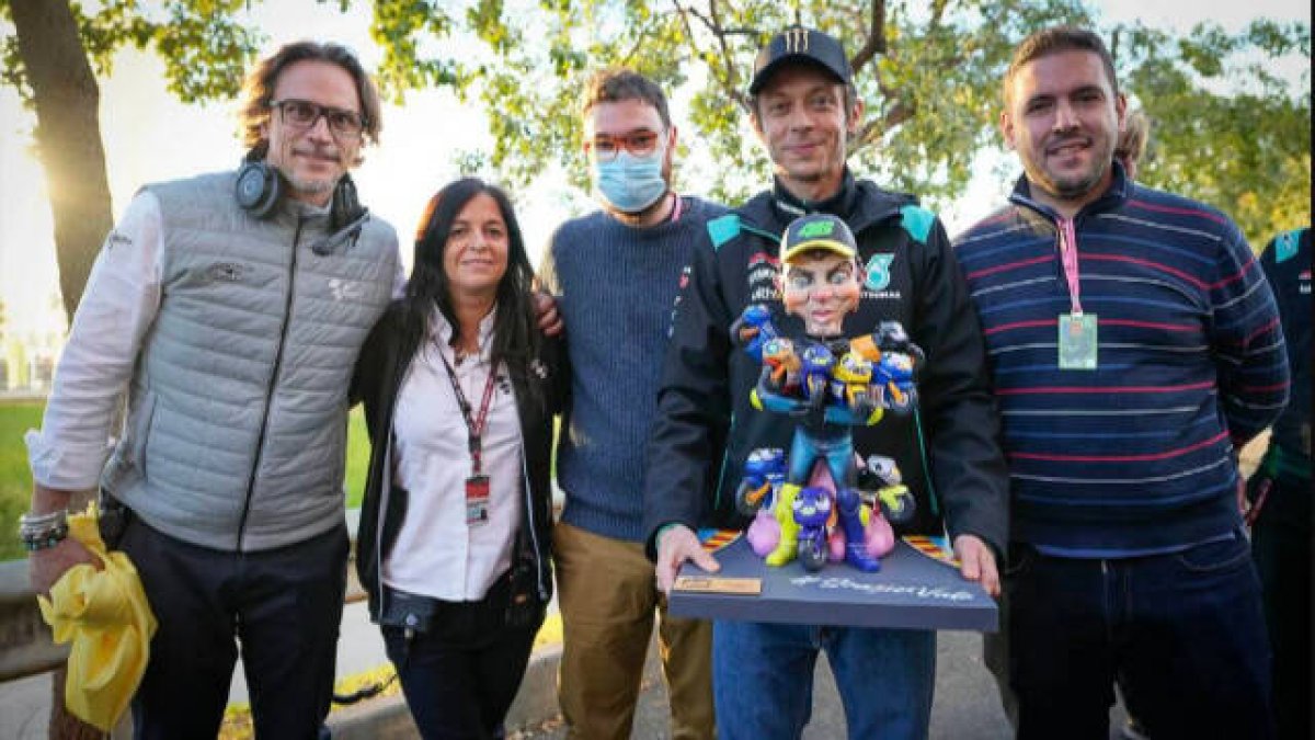 Valentino Rossi con su ninot