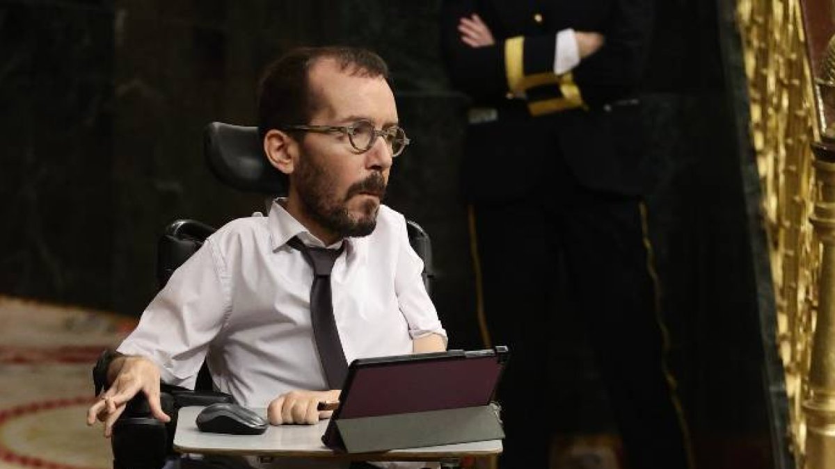 El portavoz de Podemos en el Congreso, Pablo Echenique.