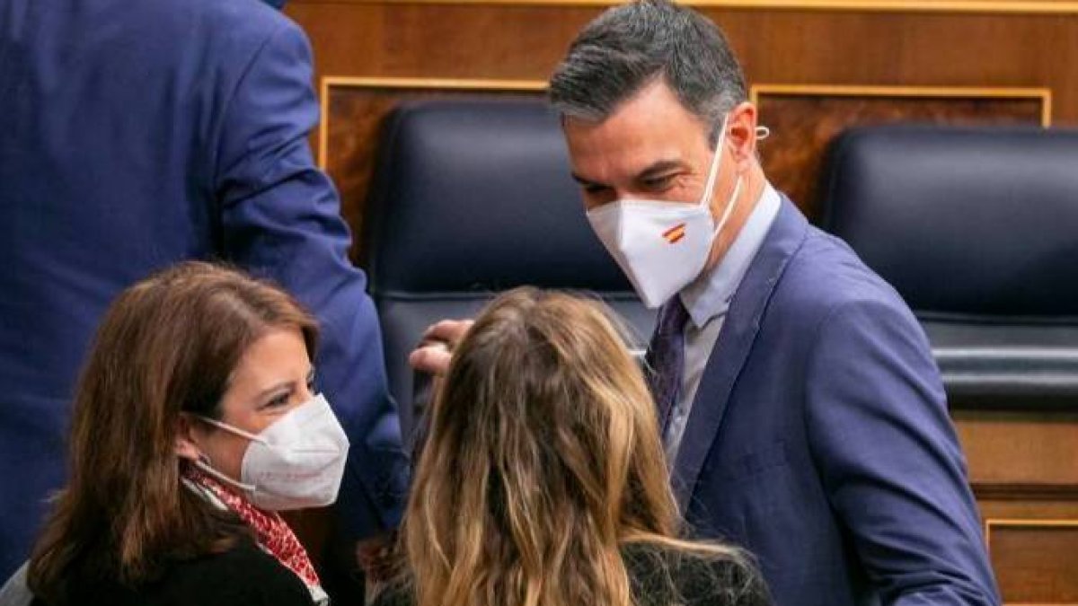 Pedro Sánchez, este miércoles en el Congreso de los Diputados.