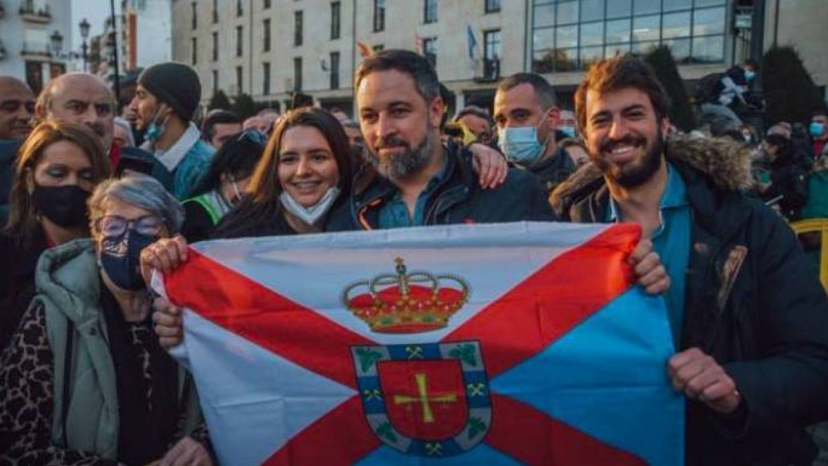 Abascal y García Gallardo, este jueves en El Bierzo.