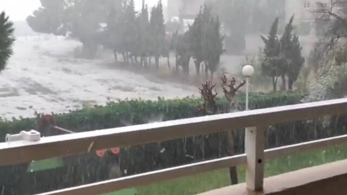 Granizada en El Campello