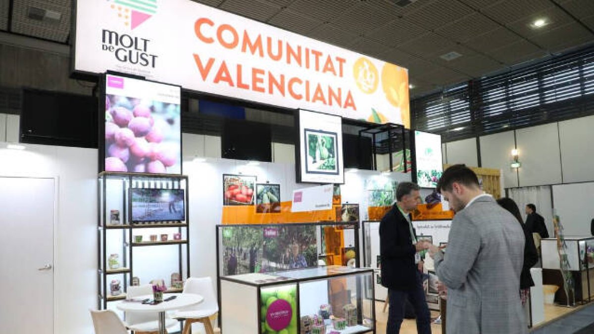 Imagen de el espacio de la Comunitat Valenciana dentro de la feria.