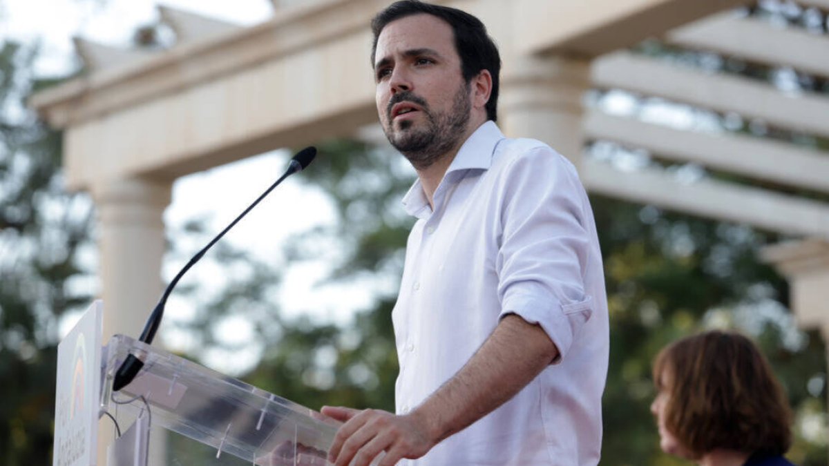 El líder de Izquierda Unida, Alberto Garzón