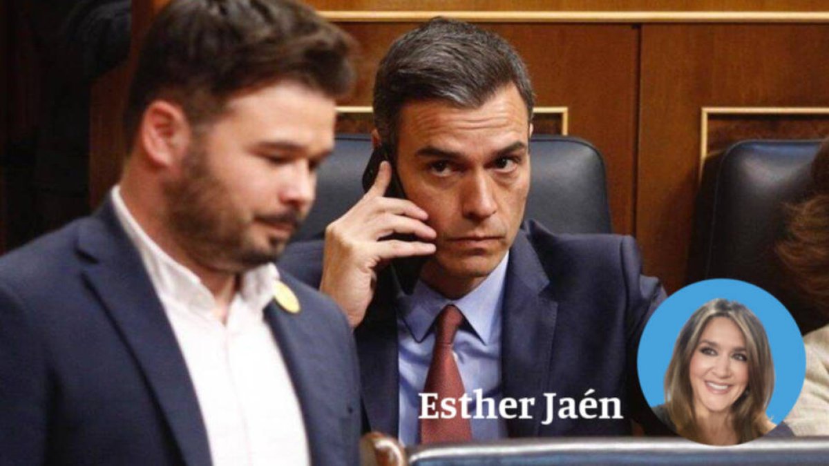 Pedro Sánchez y Gabriel Rufián