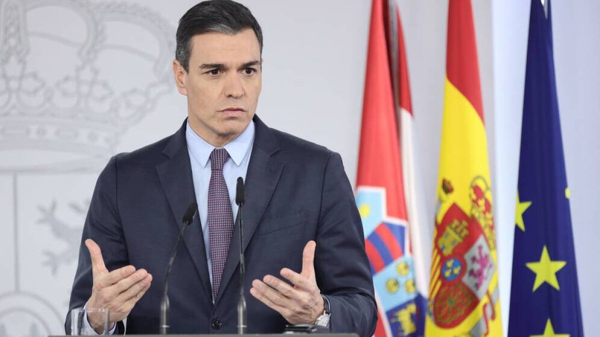 El presidente del Gobierno, Pedro Sánchez